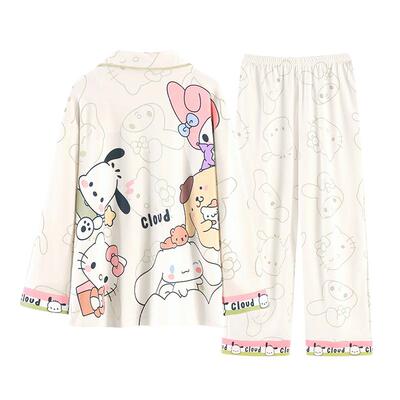 女童春秋款纯棉长袖家居服