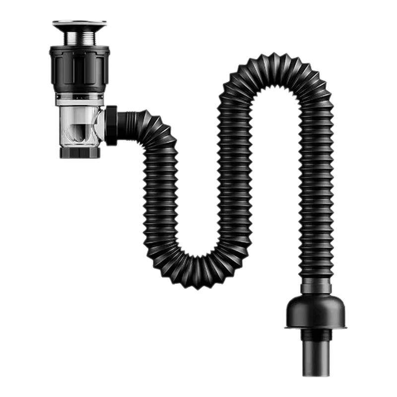 洗手盆面盆下水管防堵塞排水管防臭漏水塞洗脸池下水器配件省空间