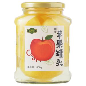 新日期苹果罐头罐860g大瓶装