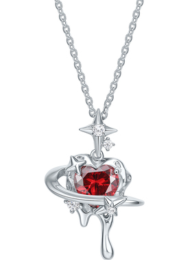 周六福S925银项链送女友生日礼物