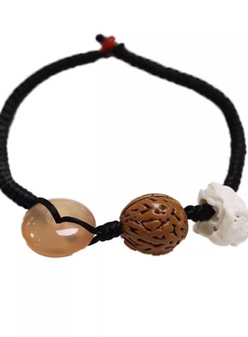 孕妇青鱼石猪惊骨手链野生桃核