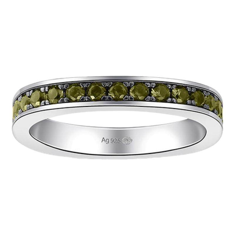 【圣诞礼物】APM Monaco 精致多色满镶晶钻戒指简约时尚男女同款