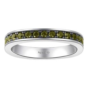 【新年礼物】APM Monaco 精致多色满镶晶钻戒指简约时尚男女同款