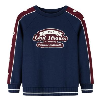 李维斯童装女童加绒卫衣2024秋冬季新款长袖打底衫保暖冬装摇粒绒