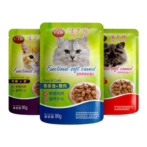 嘻夕林90g*72袋肉包特价猫湿粮
