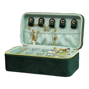 京梵高级便携 首饰收纳盒精致丝绒复古首饰盒项链珠宝小巧饰品盒