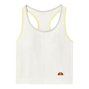 ellesse小贝壳网球运动内衣女秋轻薄健身弹力工字型背心吊带胸垫