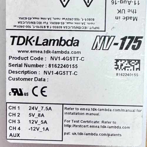 询价-TDK-LAMBDA电源模块 NV-175 NV1-4G5T