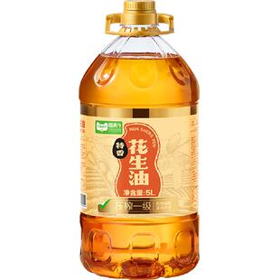 猫超臻选特香物理压榨花生油5L食用油炒菜烘焙家用