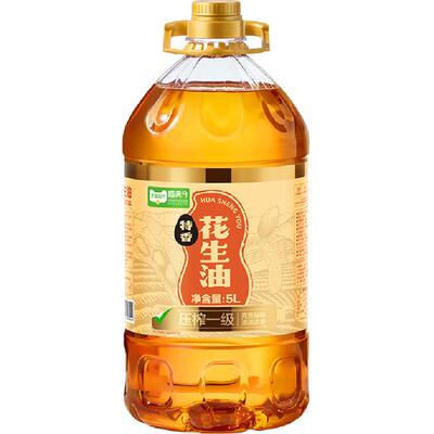 猫超臻选物理压榨特香花生油5L
