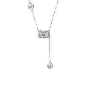 卡蒂罗马上有钱项链女925银小众设计款锁骨链马年本命年新年礼物