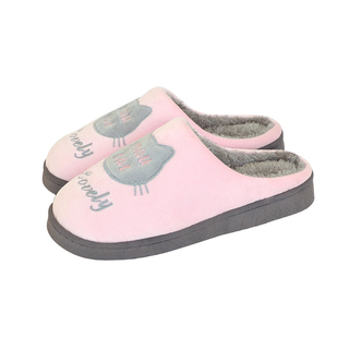 情侣棉拖鞋女冬季居家用秋冬室内保暖拖鞋厚底包跟月子毛毛拖鞋男