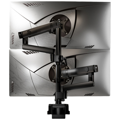 北弧上下双屏显示器支架机械悬臂