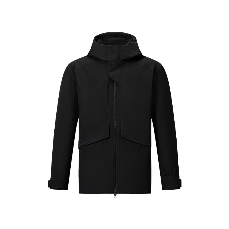 umbro茵宝羽绒服冬季90鹅绒发热抗静电内里防水短款连帽冲锋衣男