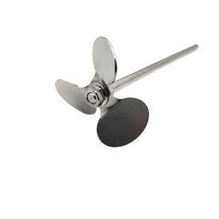 精英三叶桨三叶片不锈钢搅拌桨实验室电动搅拌器螺旋叶轮片搅拌杆