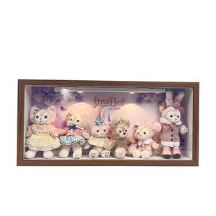 玲娜贝儿星黛露玩偶迪士尼挂件娃娃盲盒展示中空相框可挂墙收纳盒