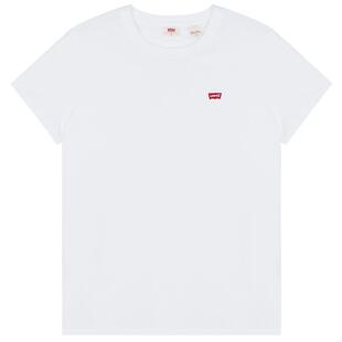 Levi's李维斯女士美式复古LOGO白色刺绣贴布短袖T恤39185-0028