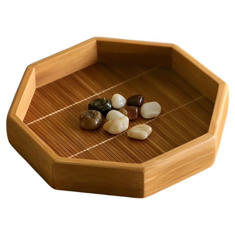 竹制点心盒茶道野外垂钓茶具收纳