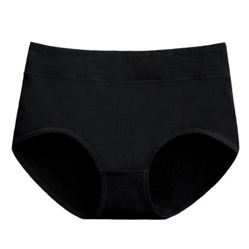 女士内裤女纯棉中腰简约纯色