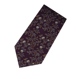 伊斯特 暗红色织碎花纹复古领带男士正装休闲结婚真蚕丝礼盒