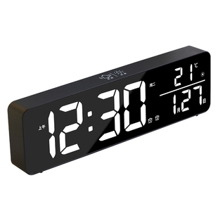 大屏数字电子时钟表时间显示充电客厅摆件电视柜桌面摆放台式闹钟