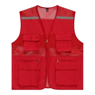 志愿者马甲夏季网布透气多口袋