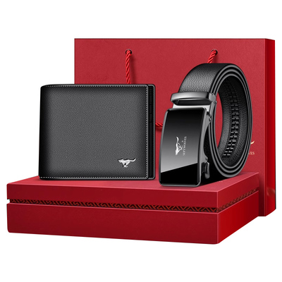 七匹狼钱包皮带礼盒套装送爸爸