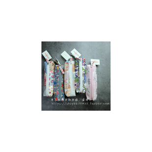 出口英国复古小碎花防水涂层帆布文具收纳袋化妆包考试学生笔袋