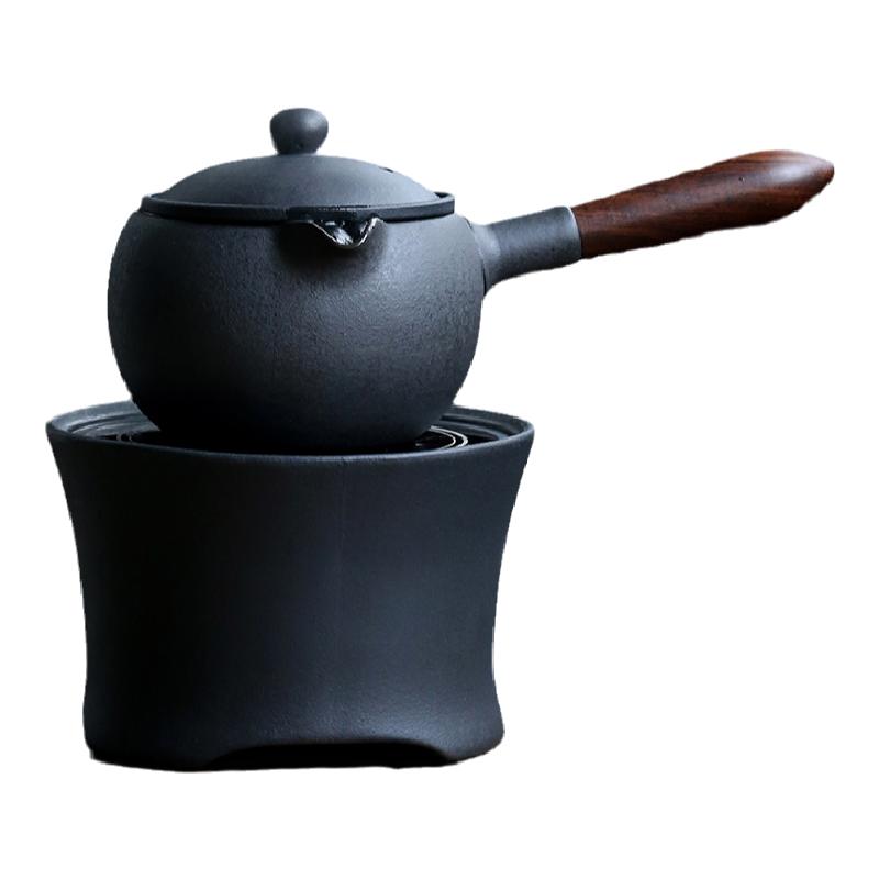 电陶炉煮茶壶火山石黑茶老白茶专用煮茶器复古法茶具套装陶瓷家用