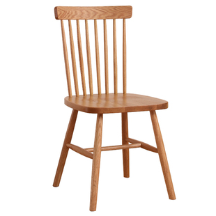 厂家直销纯实木餐椅橡木椅子北欧简约温莎椅靠背椅餐椅学习椅客厅