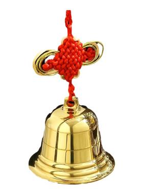 铜铃铛纯真黄铜铜钟摆件门口大小