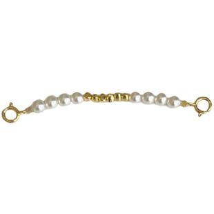 That's It 碎金子S925纯银镀黄金与珍珠的碰撞万能延长链项链手链