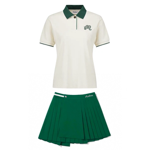 【夏季新品】MALBON韩版高尔夫女套装运动网球服速干Polo短袖短裙