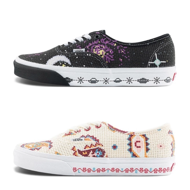 Vans范斯xCLOTTEE Authentic高阶星空十字绣板鞋VN000EE3BPH1现货