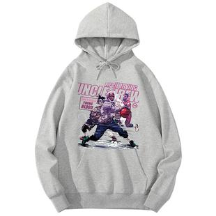 德鲁大叔同款卫衣男连帽春秋欧文美式篮球训练外套秋季运动上衣潮