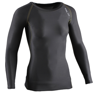 专业健身紧身衣女运动训练速干高弹加绒长袖跑步梯度压缩衣