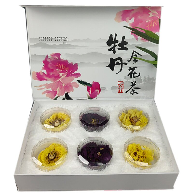 整朵牡丹花茶牡丹花蕊茶牡丹花朵茶花茶养生茶花草茶茶叶菏泽特产