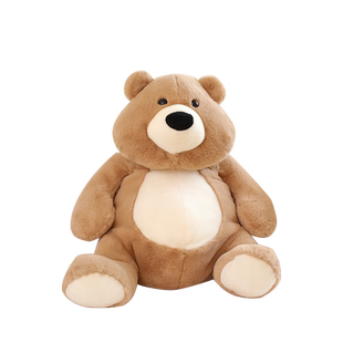 海利伟憨萌家族毛绒玩具棕熊鳄鱼女孩生日礼物玩具熊儿童毛绒公仔