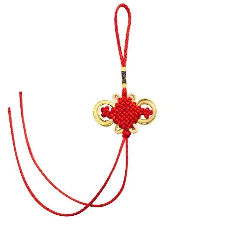 小号中国挂件装饰diy8金边富贵半成品五帝配件流苏穗子中国结手工