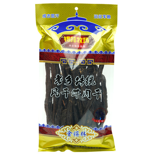 锡林牧场老乡传统风干牛肉干500g超干长条正宗内蒙古特产原味零食
