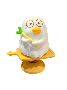 小刘鸭电动车摇摇乐摆件可爱呆萌