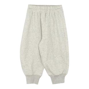 大耳象女童收口运动裤秋季新款宝儿纯色休闲宽松百搭长裤子