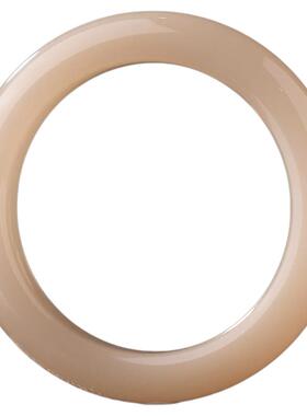 RJF【颜芳菲】和田玉藕粉手镯+色标+粉糯+正圆镯