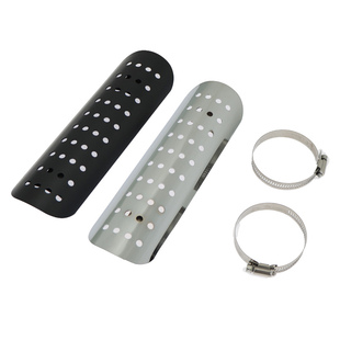 复古摩托车改装排气管防烫罩隔热罩保护罩排气罩防护通用装饰配件