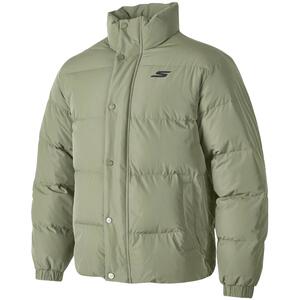 斯凯奇羽绒服情侣款秋冬男女款休闲官方保暖外套短款运动服外套