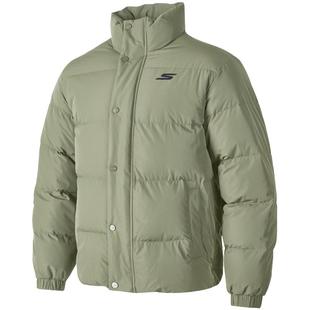 斯凯奇羽绒服情侣款秋冬男女款休闲官方保暖外套短款运动服外套