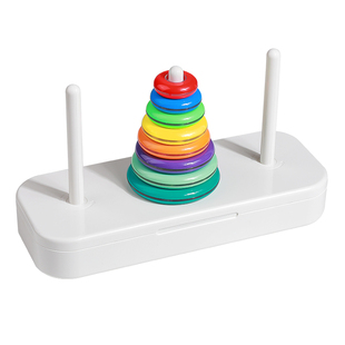 汉诺塔小学生10层比赛专用大号5六7八8十6阶儿童益智思维训练玩具