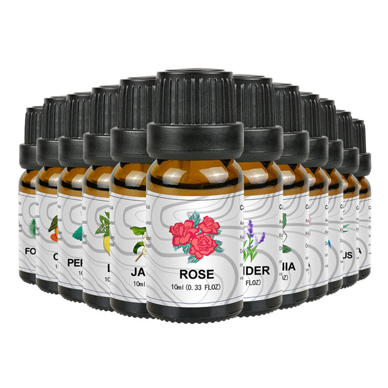 扩香球香薰机配件水溶性香薰精油12种植物香薰单方精油10ML小瓶装