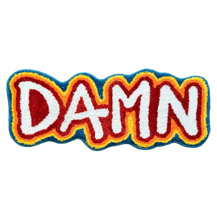 原创“DAMN”小地毯小地垫卧室床边毯客厅浴室防滑垫坐垫挂毯儿童