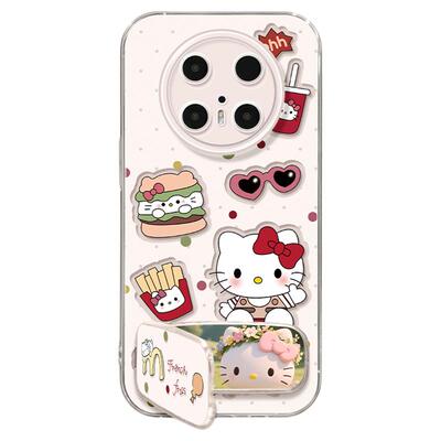 适用华为mate80pro手机壳女款mate70保护套硅胶40epro全包防摔50por软壳RS透明m60好看meta镂空pro+新款KT猫